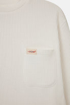 Vaneda-Urbanwild Uzun Kollu Waffle Tshirt Beyaz-4-Milagron.com