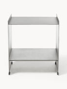Aiden Metal Komodin, Modern Minimalist Fırçalanmış Çelik