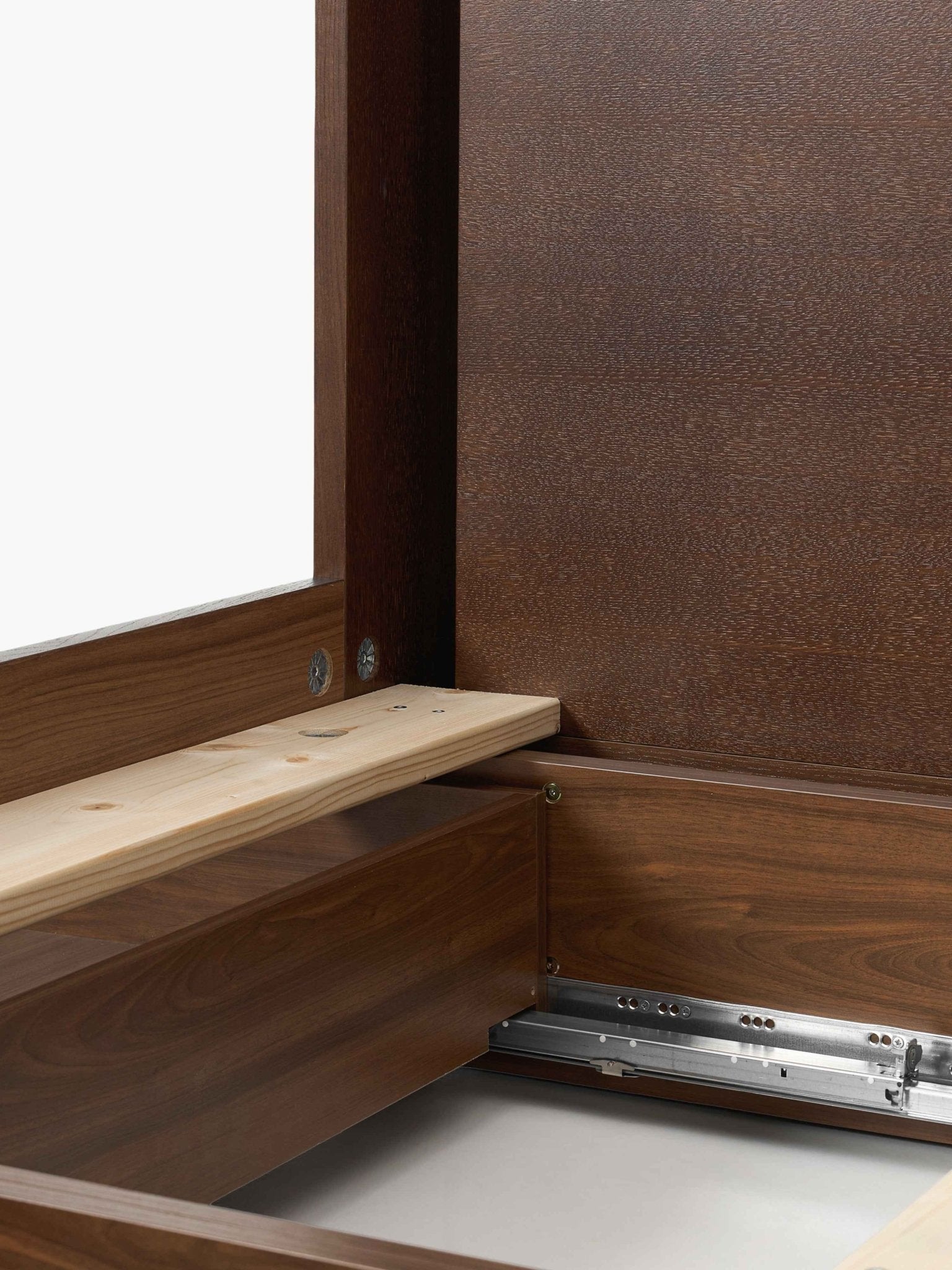 Allow Ahşap Çekmeceli Karyola 140X200 Cm Koyu Meşe Tasarım