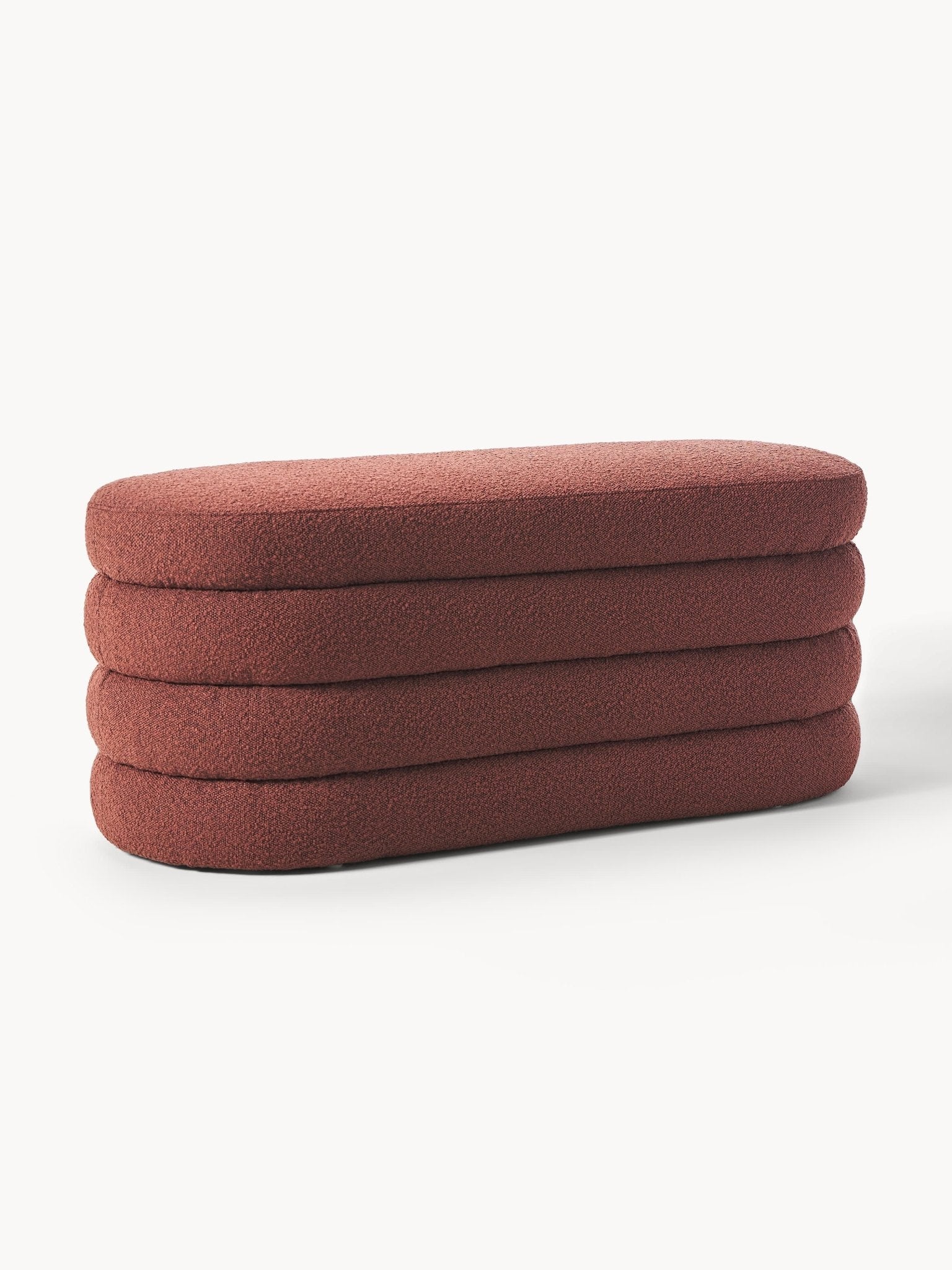Alto Bouclé Döşemeli Bank - Lüks Makaron Tasarım