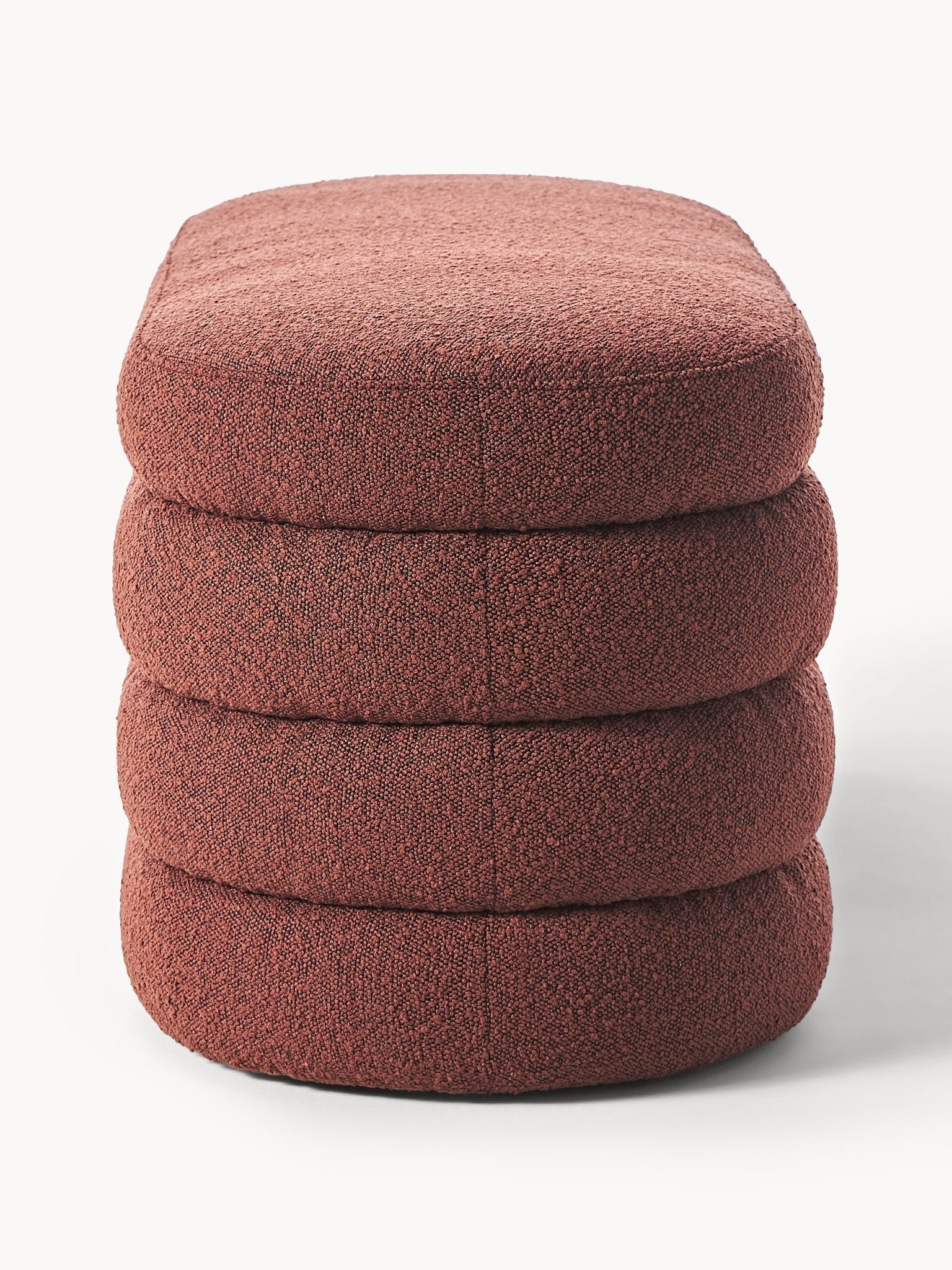 Alto Bouclé Döşemeli Bank - Lüks Makaron Tasarım