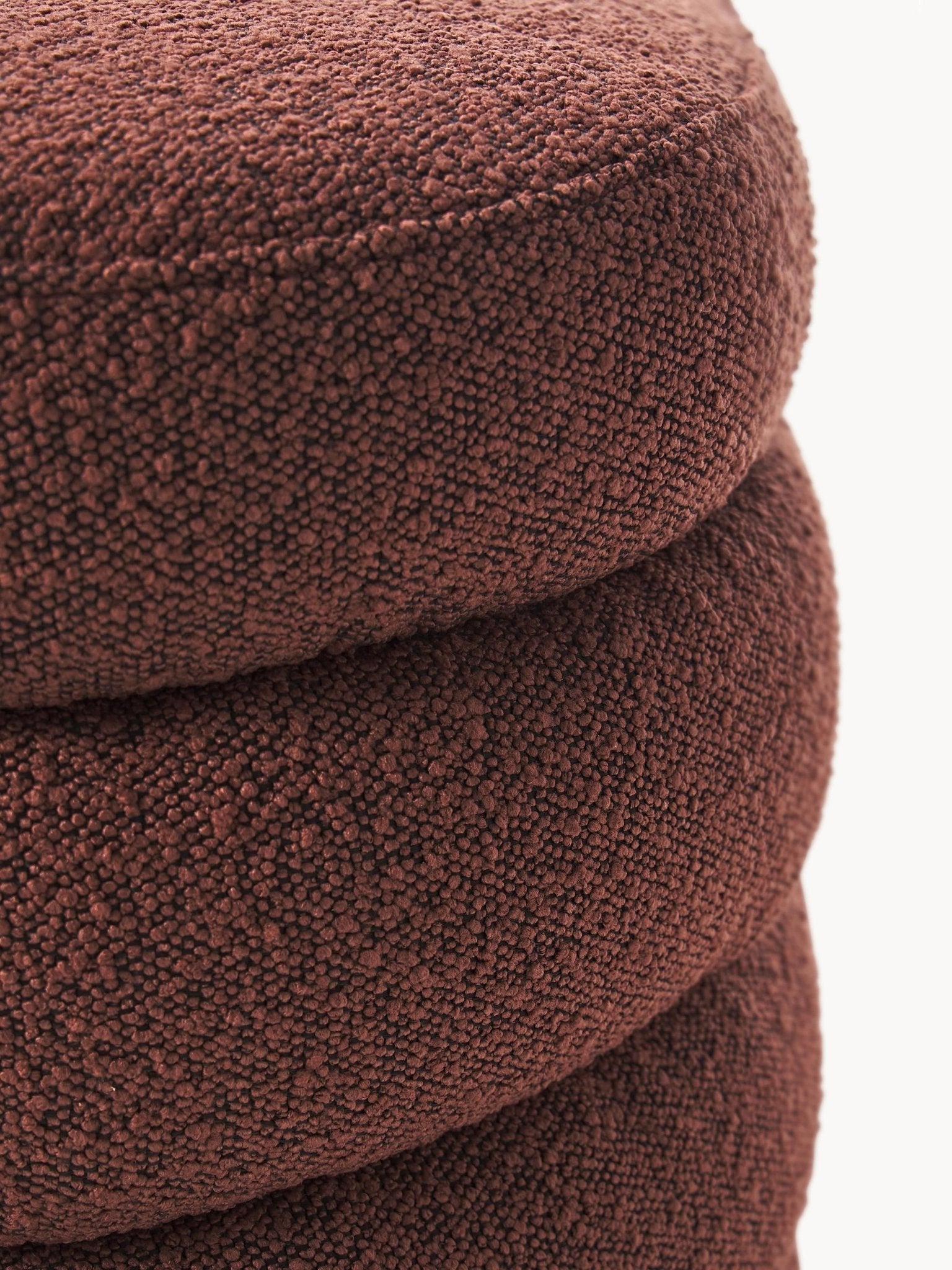 Alto Bouclé Döşemeli Bank - Lüks Makaron Tasarım