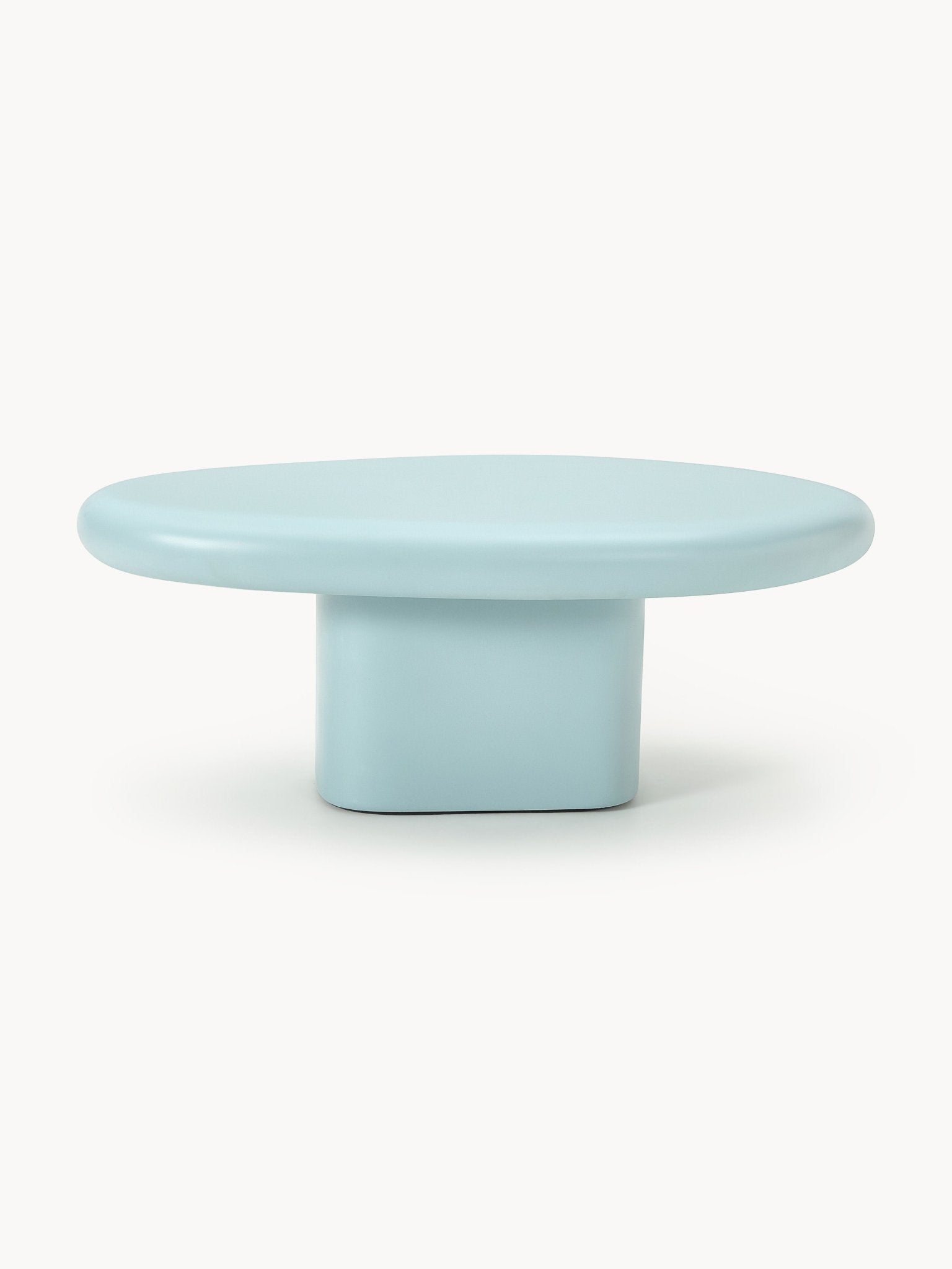 Anaya Modern Organik Tasarım Orta Sehpa Açık Mavi Fiberglas