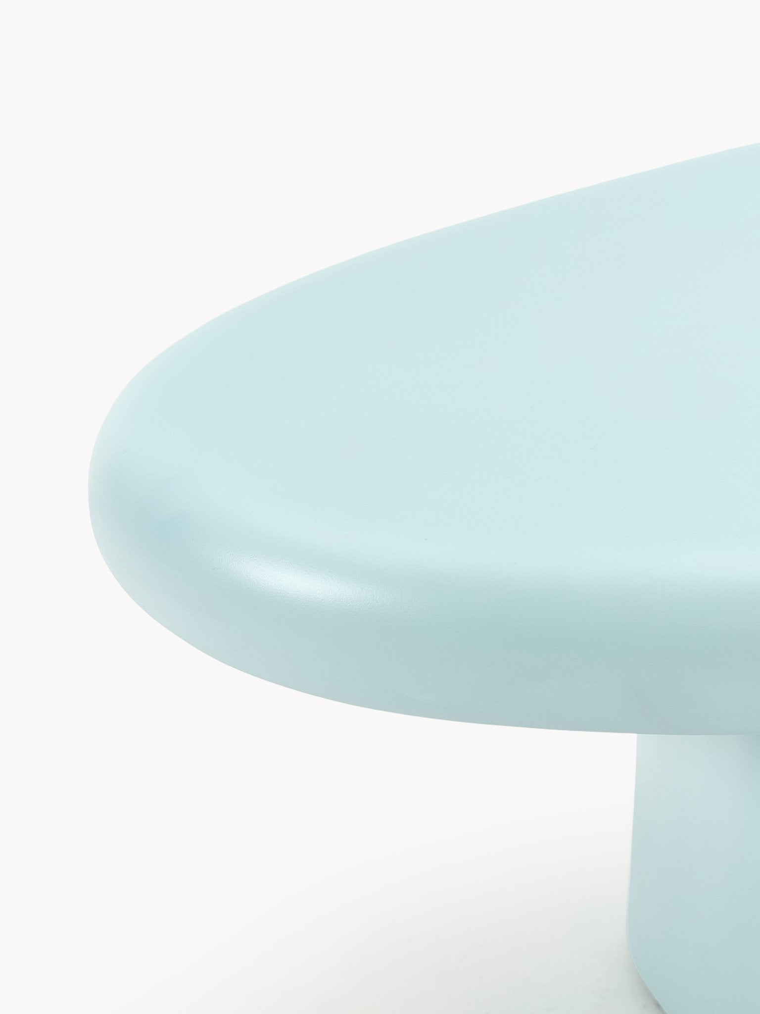 Anaya Modern Organik Tasarım Orta Sehpa Açık Mavi Fiberglas