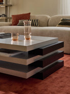 Blok Katmanlı Modern Orta Sehpa 120 Cm