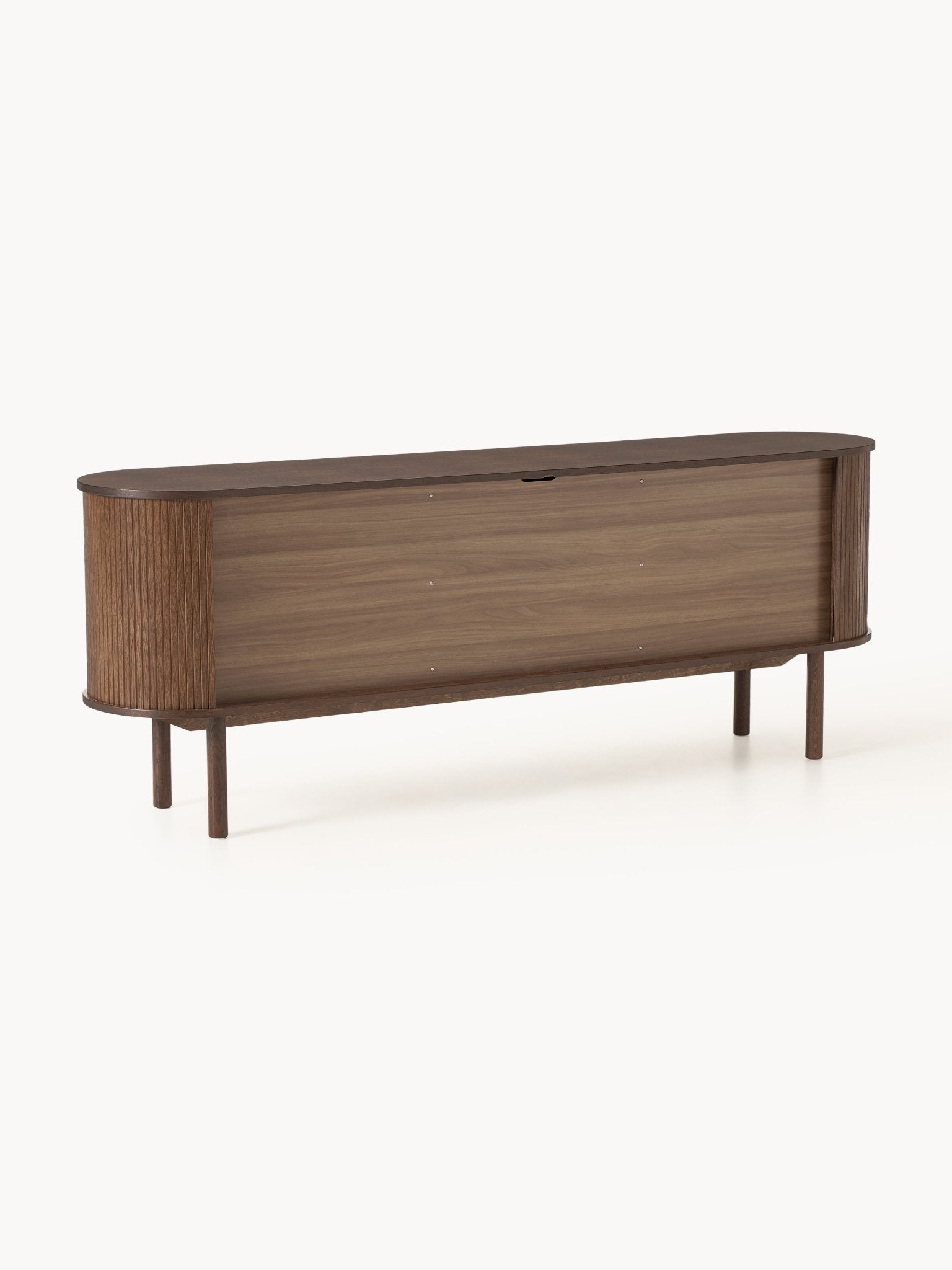 Calary Xl Dressoir, Kabartmalı Ahşap Yüzey, Koyu Meşe Kaplama