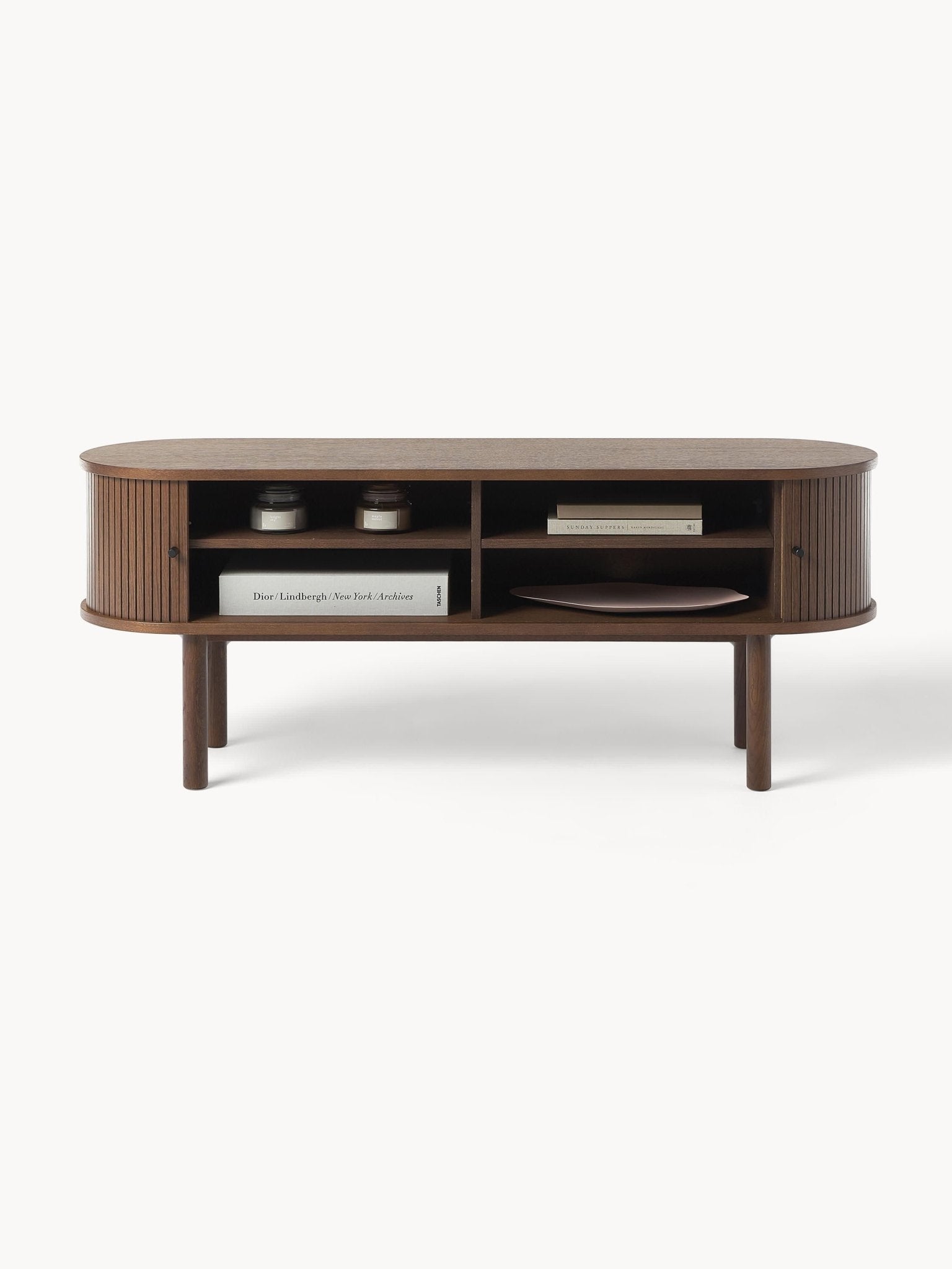 Calary Yivli Ön Yüzeyli Modern Ahşap Tv Ünitesi 138 Cm - 2