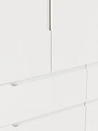 Cassy 3 Kapılı Modern Retro Ahşap Gardırop