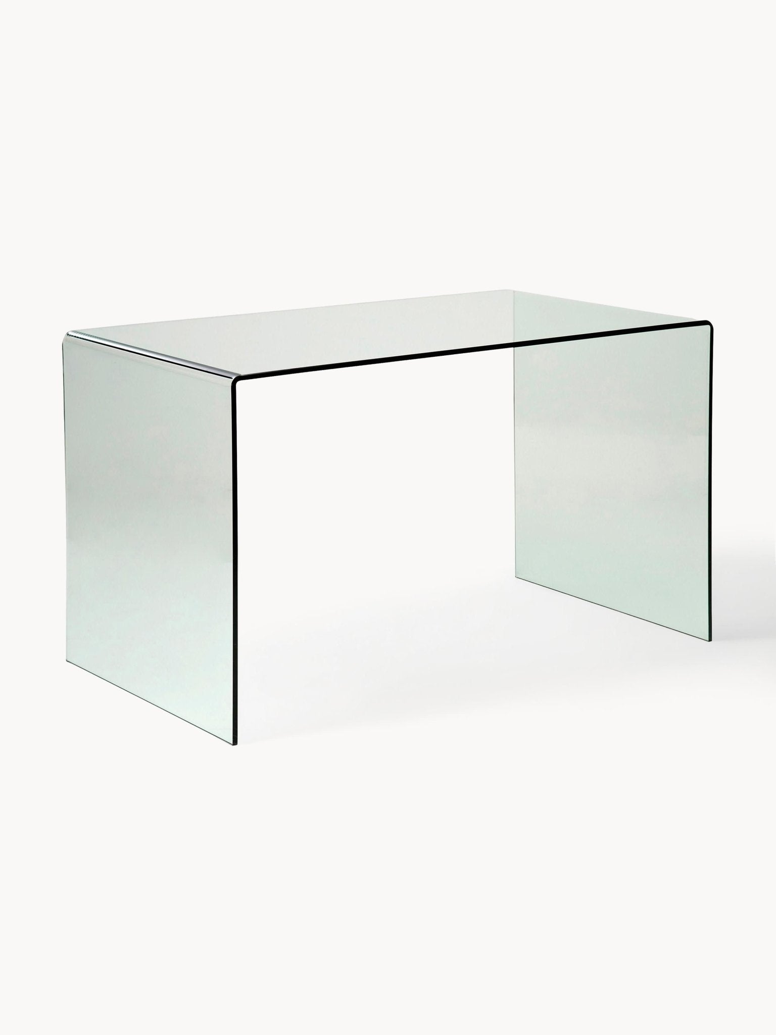 Club Cam Çalışma Masası Modern Minimalist 125Cm Şeffaf Tasarım