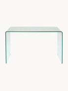 Club Cam Çalışma Masası Modern Minimalist 125Cm Şeffaf Tasarım