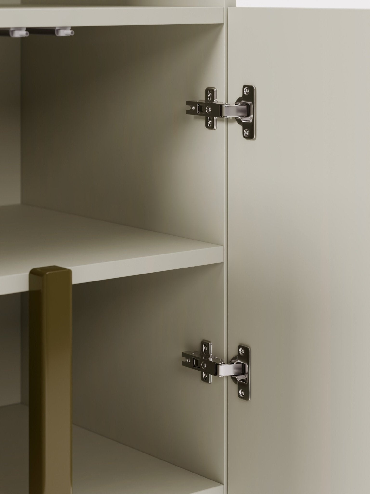 Dado Büyük Ahşap Highboard, Modern Geometrik Tasarım Ve Orijinal Ayaklar