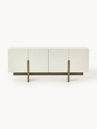 Dado Modern Ahşap Dressoir 180Cm Bej Ve Zeytin Yeşili