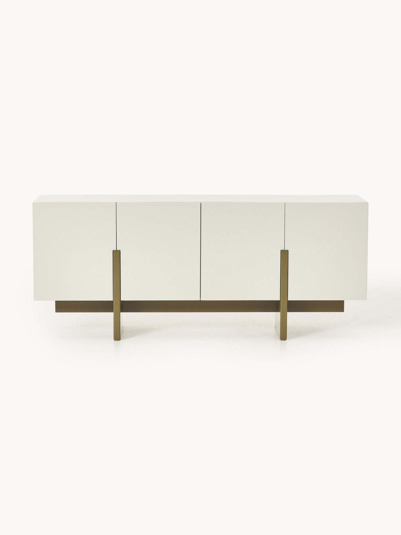 Dado Modern Ahşap Dressoir 180Cm Bej Ve Zeytin Yeşili