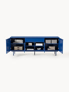 Elona Modern Dressoir Mat Kraliyet Mavisi