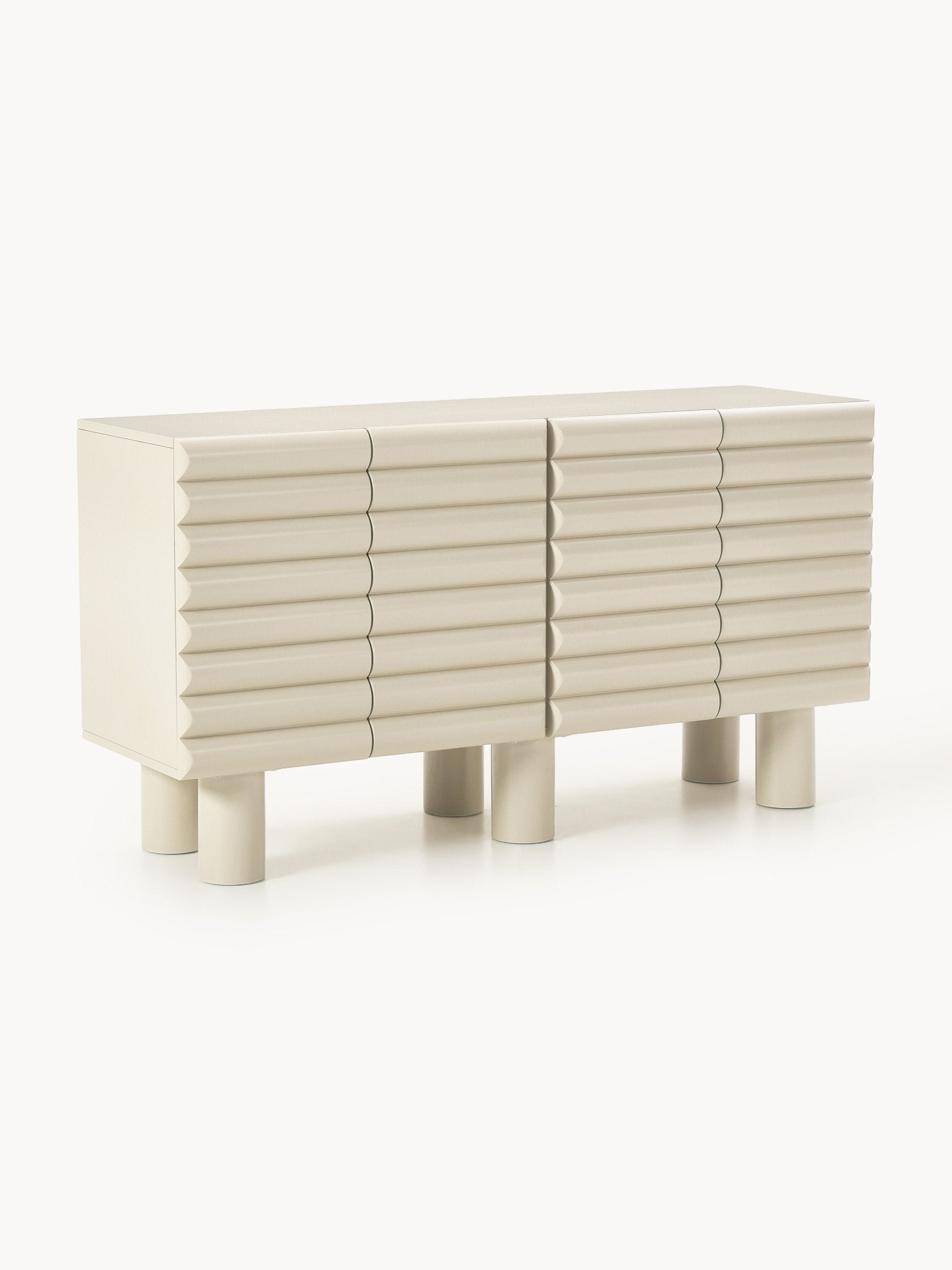 Fana Konsol 150 Cm Modern Tasarım Bej Mdf