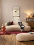 Illy Modern Tasarım Yuvarlak Yan Sehpa Parlak Turuncu 35X50 Cm
