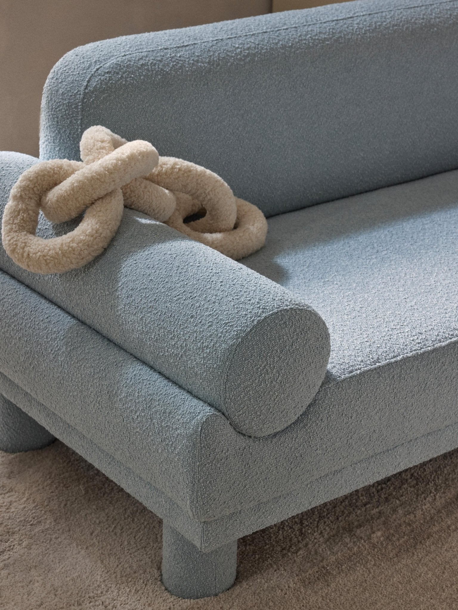 Lilo 2 Kişilik Modern Bouclé Kanepe Yumuşak Dokulu