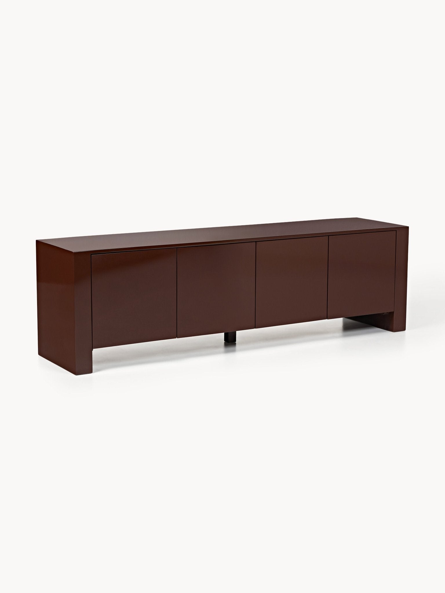 Liv Minimalist Tv Ünitesi - Şık Parlak Koyu Kahverengi 170 Cm Ile Modern Yaşam Alanları