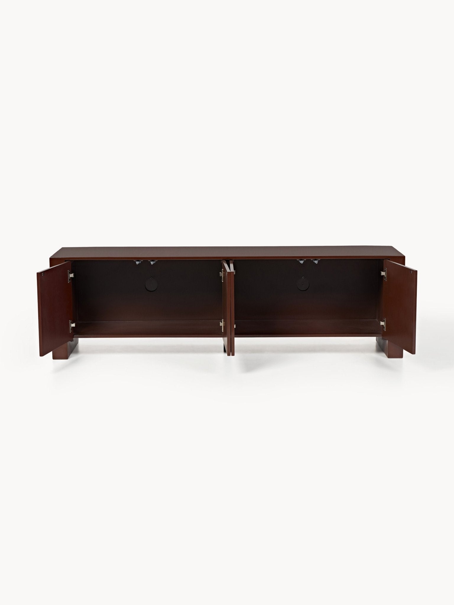 Liv Minimalist Tv Ünitesi - Şık Parlak Koyu Kahverengi 170 Cm Ile Modern Yaşam Alanları