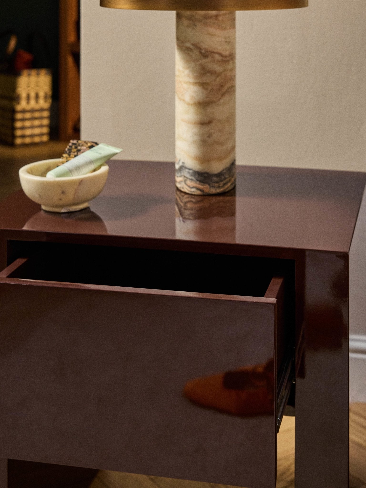 Liv Modern Lake Mdf Komodin Koyu Kahverengi
