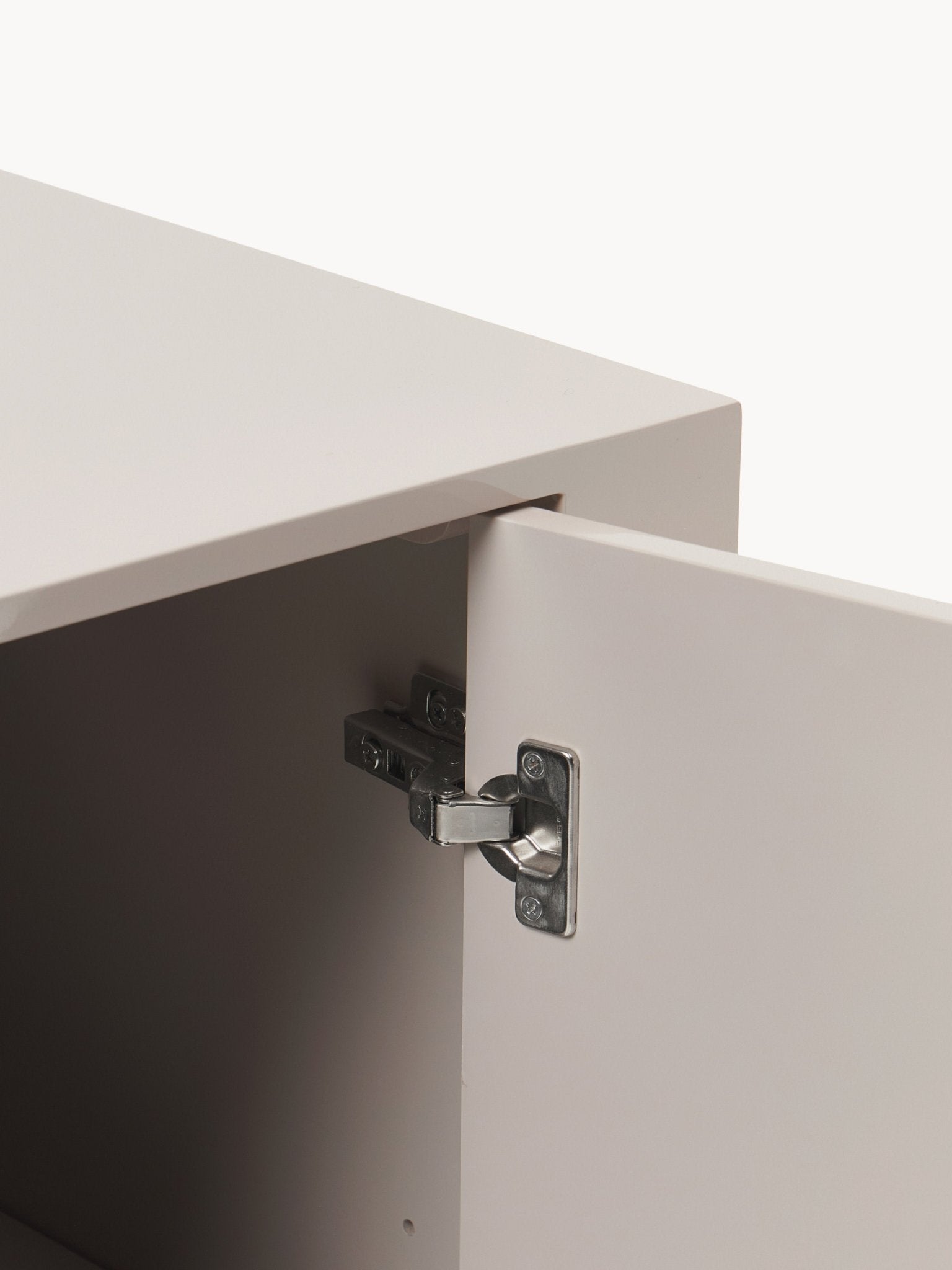 Liv Modern Minimalist Dressoir, Parlak Bej 90 Cm