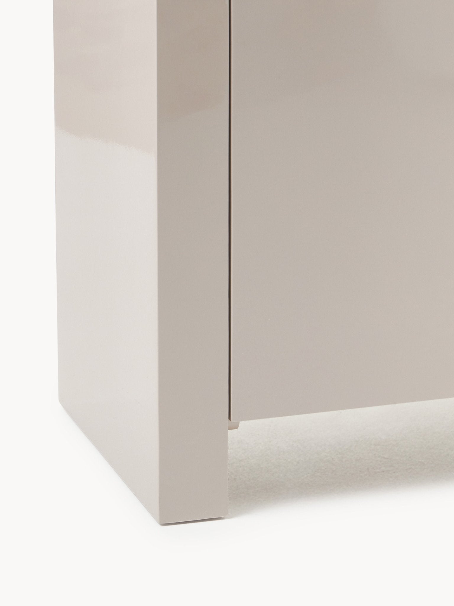 Liv Modern Minimalist Dressoir, Parlak Bej 90 Cm