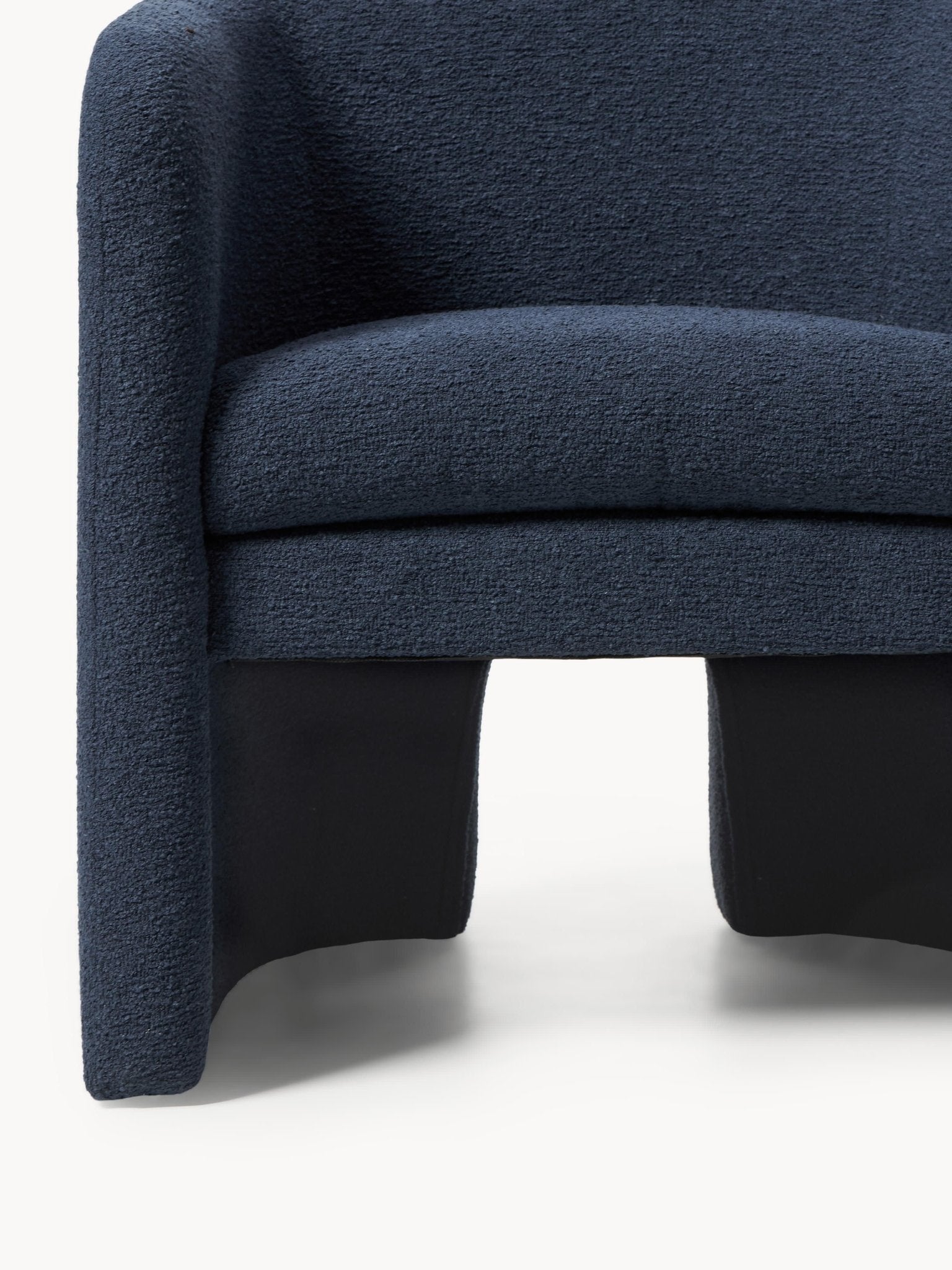 Mairo Bouclé Modern Tasarım Lüks Tekli Lounge Koltuk