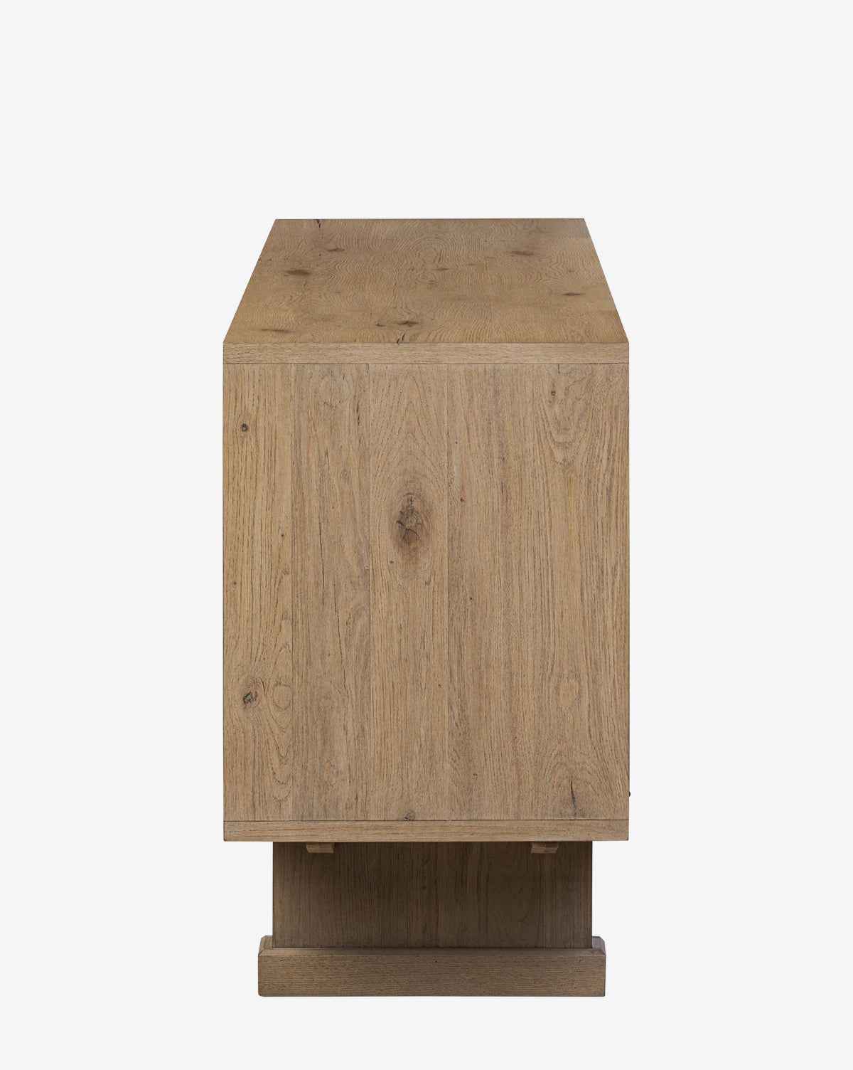 Meşe Yan Dolap Drift Meşe Pirinç Kulplu
