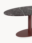 Miley Oval Mermer Yemek Masası 180 X 90 Cm