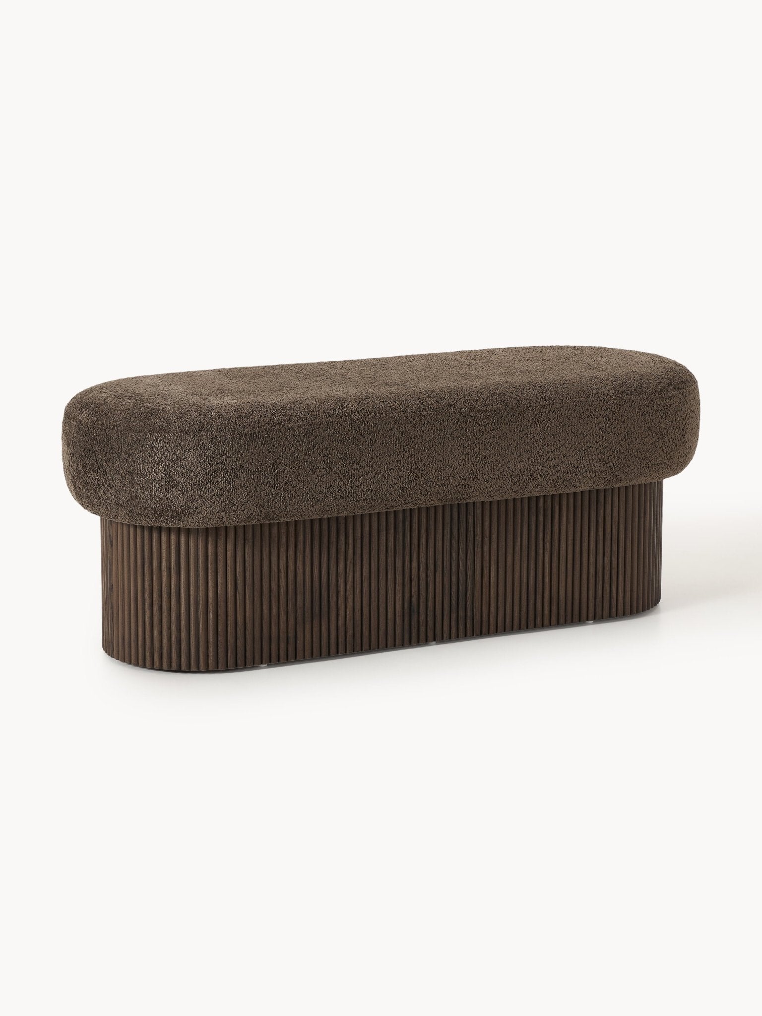 Nala Depolama Alanlı Modern Kumaş Kaplı Bench
