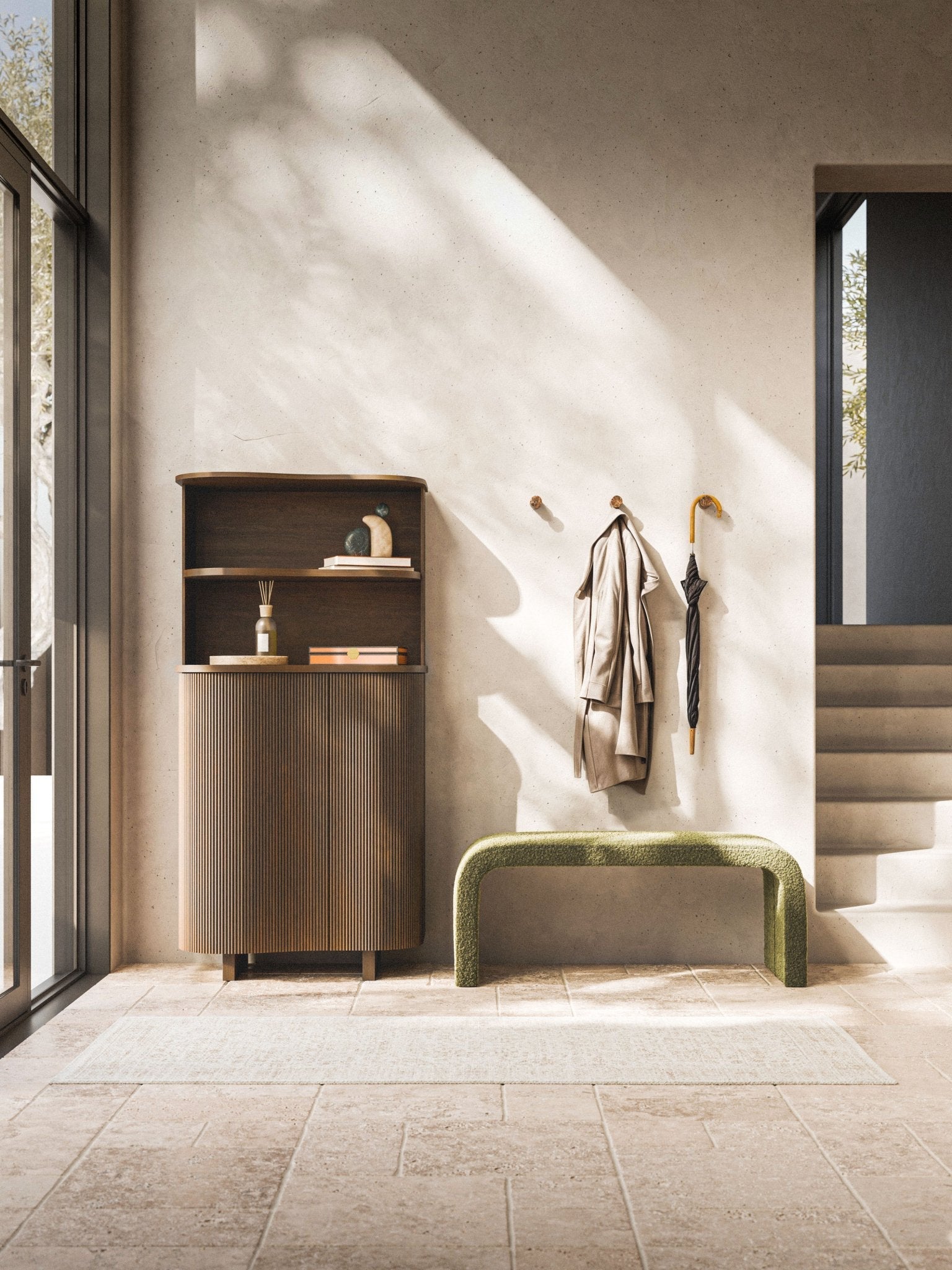 Soley Meşe Dressoir 160 Cm Modern Tasarım Saklama Ünitesi