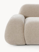 Wolke 4-Kişilik Modüler Köşe Koltuk Teddy Bouclé Bej
