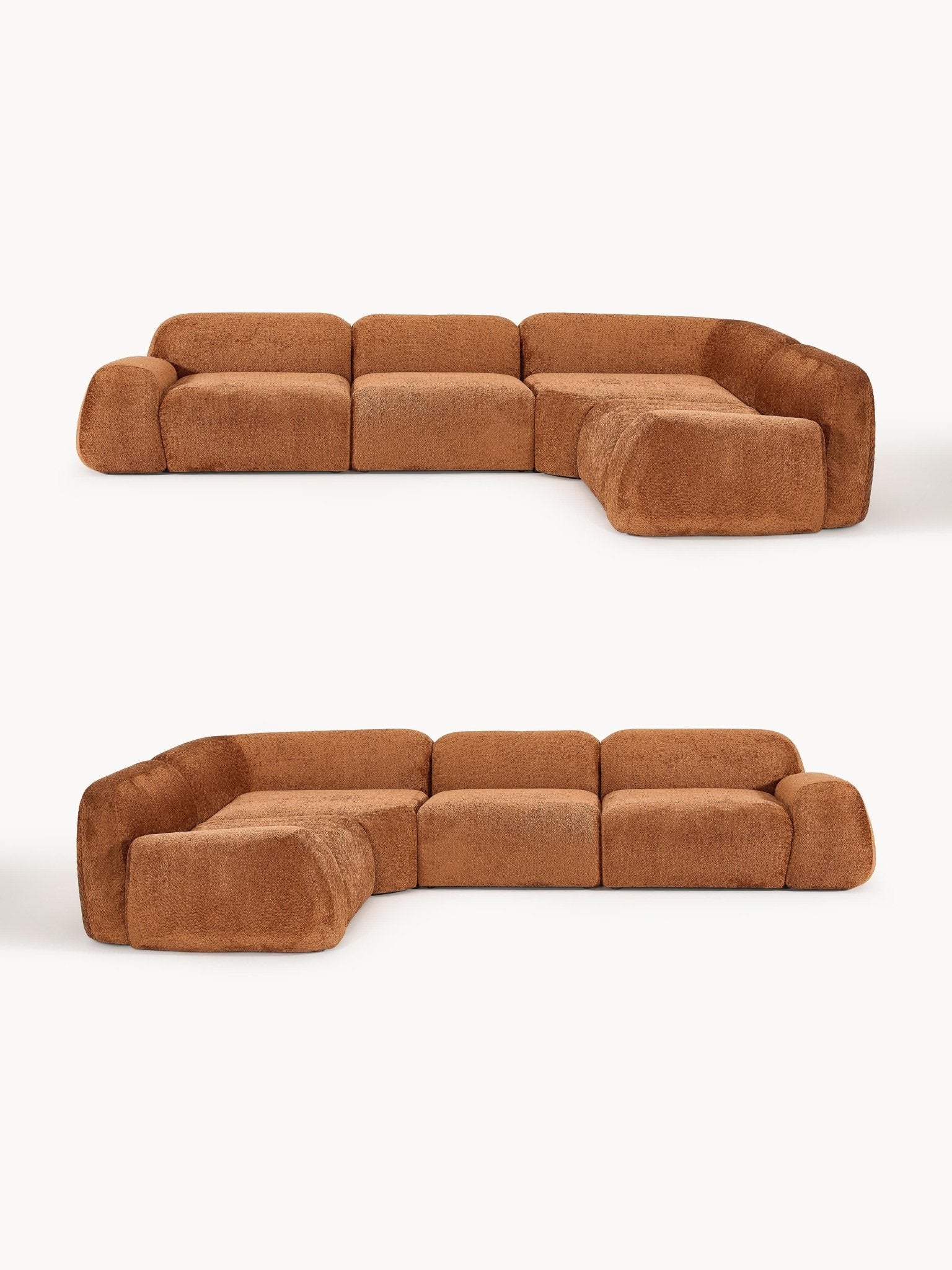 Wolke Modüler Köşe Koltuk Teddy Buklet