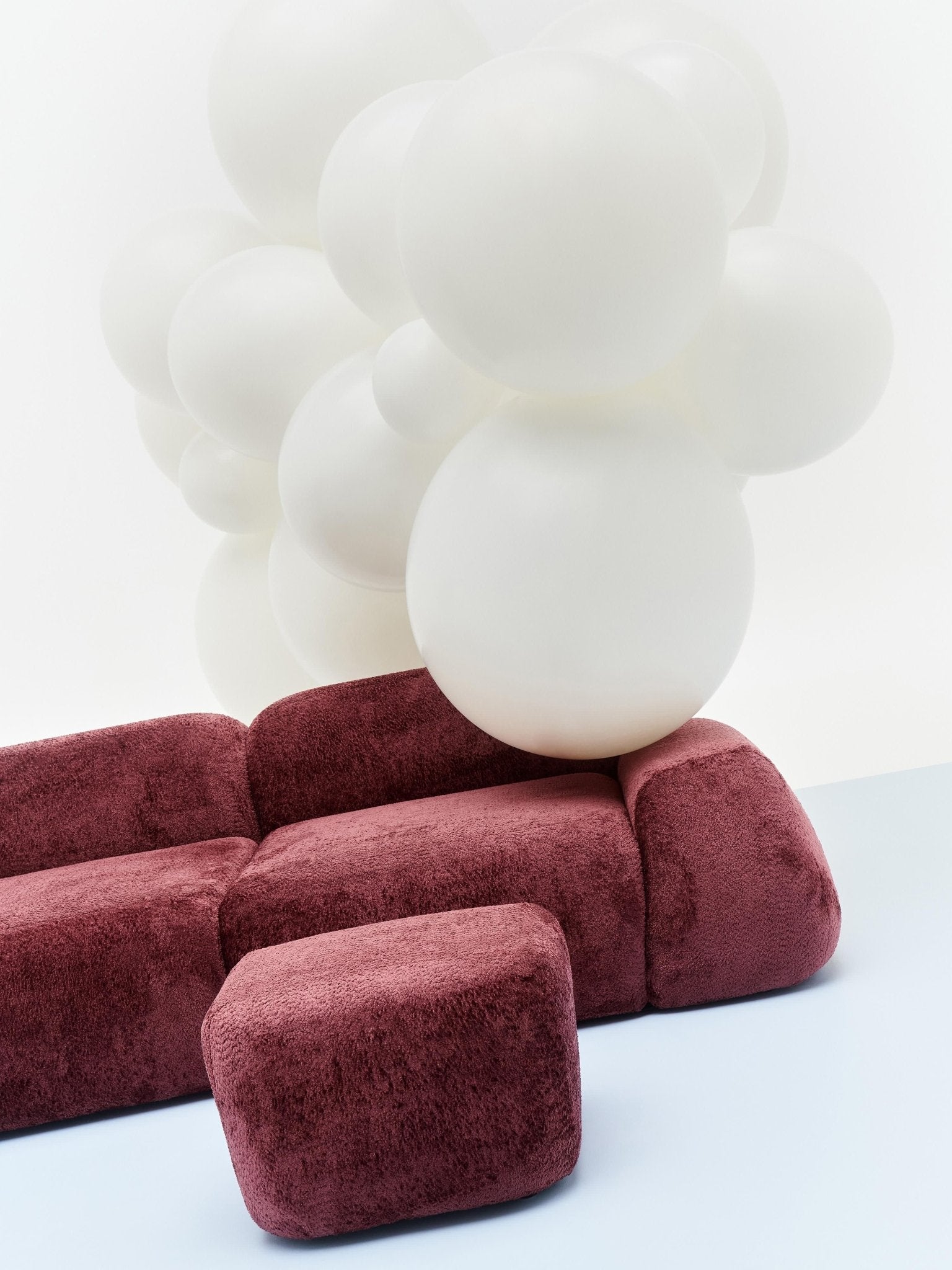 Wolke Modüler Teddy Bukle Koltuk Ile Modern Ve Konforlu Yaşam Alanları