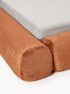 Wolke Teddy Bouclé Kumaş Kaplama Depolamalı Karyola 140X200