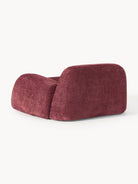 Wolke Teddy Bouclé Lounge Koltuğu Bordeaux Lüks Modern Tasarım