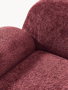 Wolke Teddy Bouclé Lounge Koltuğu Bordeaux Lüks Modern Tasarım