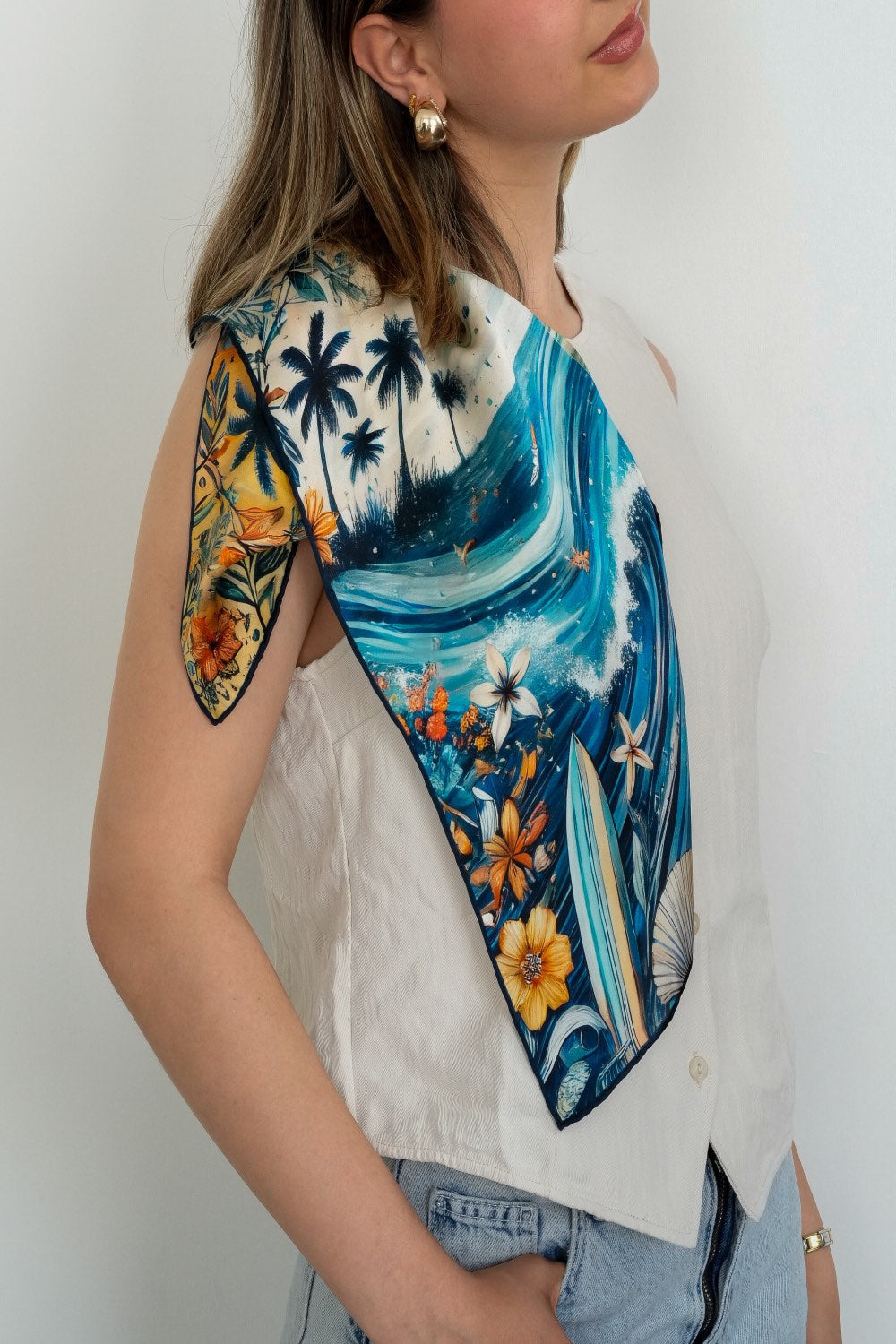 Spirit Of Summer %100 İpek Fular - 3