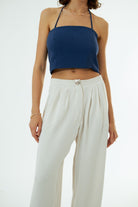 Vifafi-Ocean Lacivert Crop Top-Crop Top-3-Milagron.com