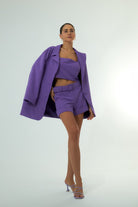 Vifafi-Purple Royal Mor Şort-Şort-4-Milagron.com