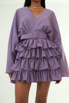 Vifafi-Viola Lila Elbise-Elbise-5-Milagron.com