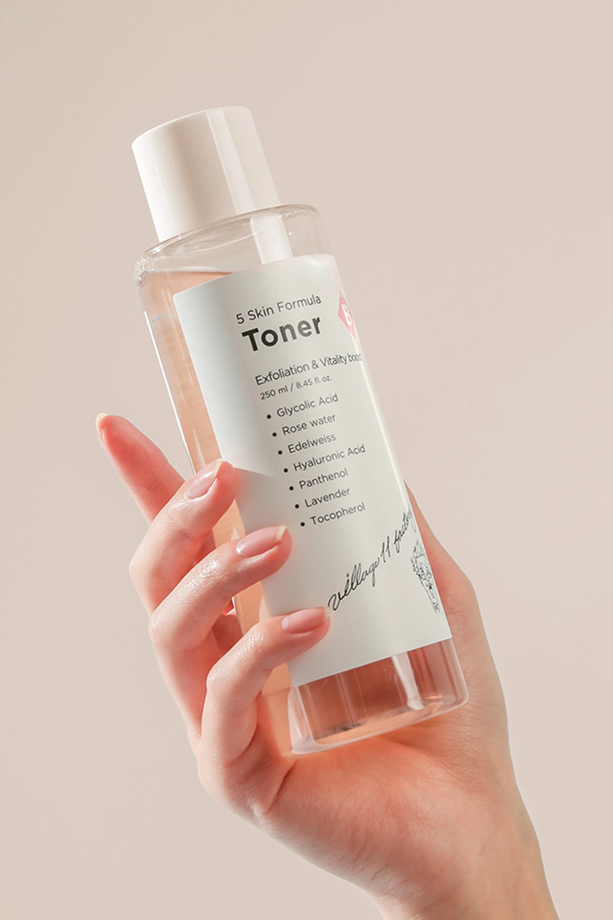 Village 11 Factory B Skin Formula Toner 250Ml - Arındırıcı, Canlandırıcı Ve Sıkılaştırıcı Gül & Glikolik Asit Tonik