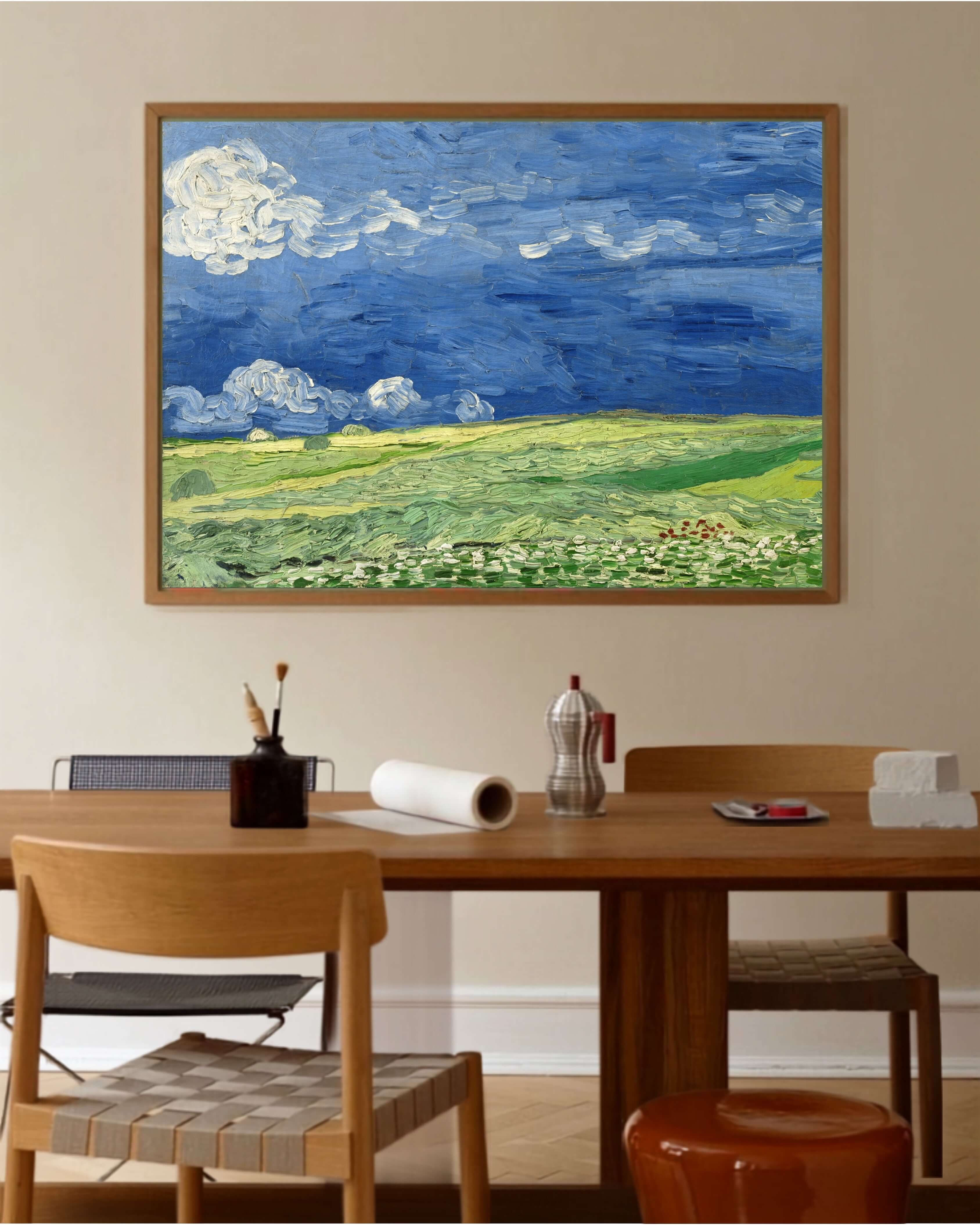 Vincent Van Gogh - Fırtına Bulutları Altında Buğday Tarlası