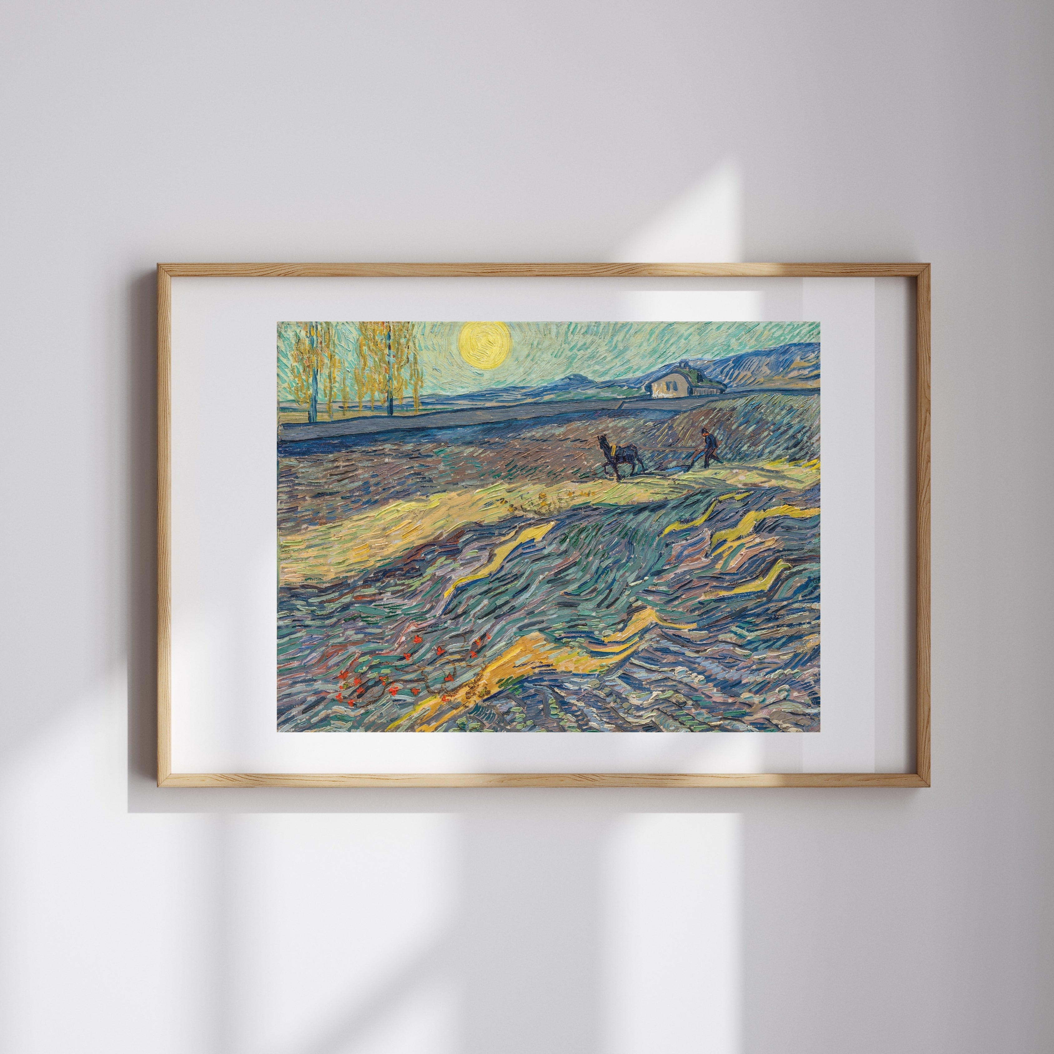 Vincent Van Gogh - Tarlada Çift Süren Köylü