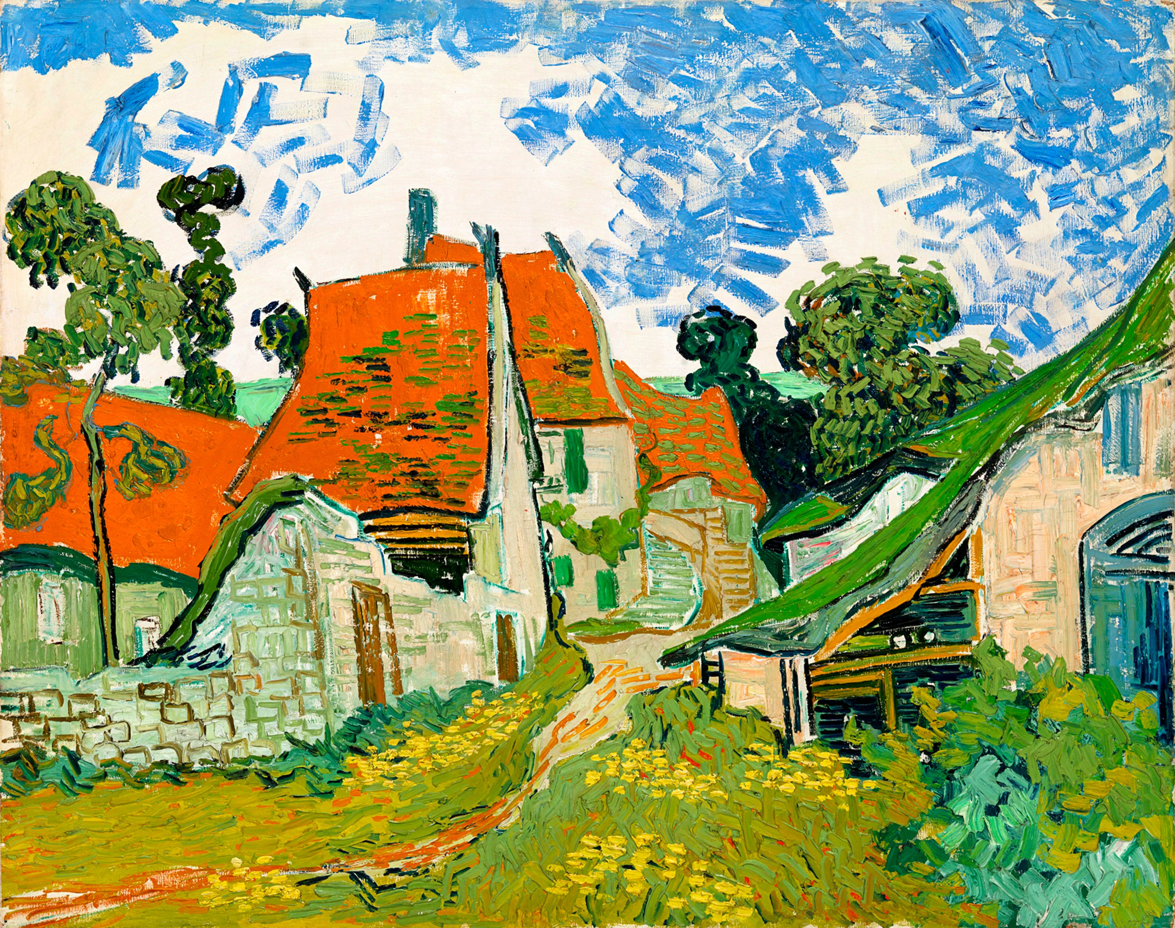 Vincent Van Gogh - Auvers-Sur-Oise'Da Bir Sokak