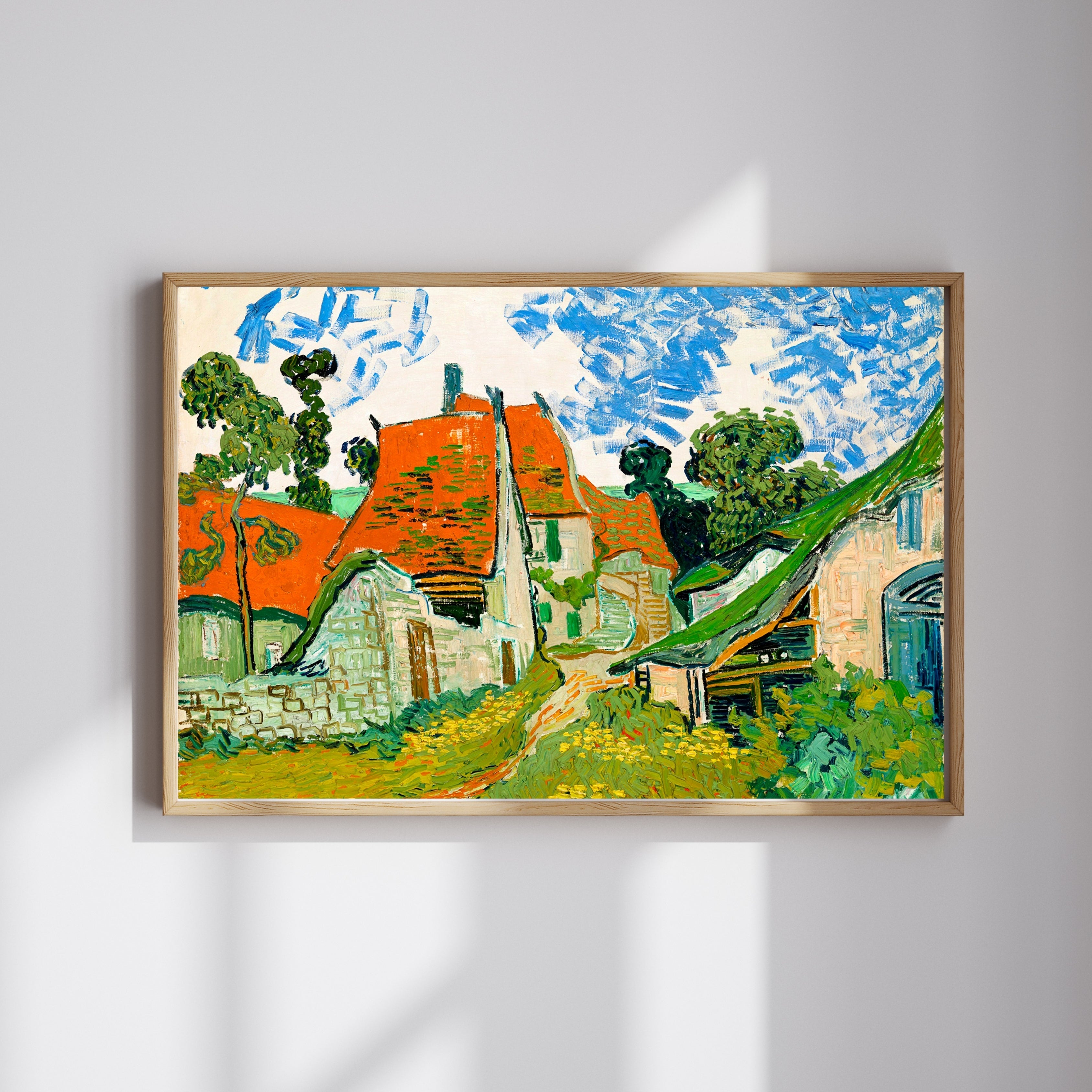 Vincent Van Gogh - Auvers-Sur-Oise'Da Bir Sokak