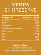 Vitisfera SkinReserve 30 Kapsül- Cüce Palmiye Ekstresi, Hayıt Ekstresi, Multivitamin ve Multimineral