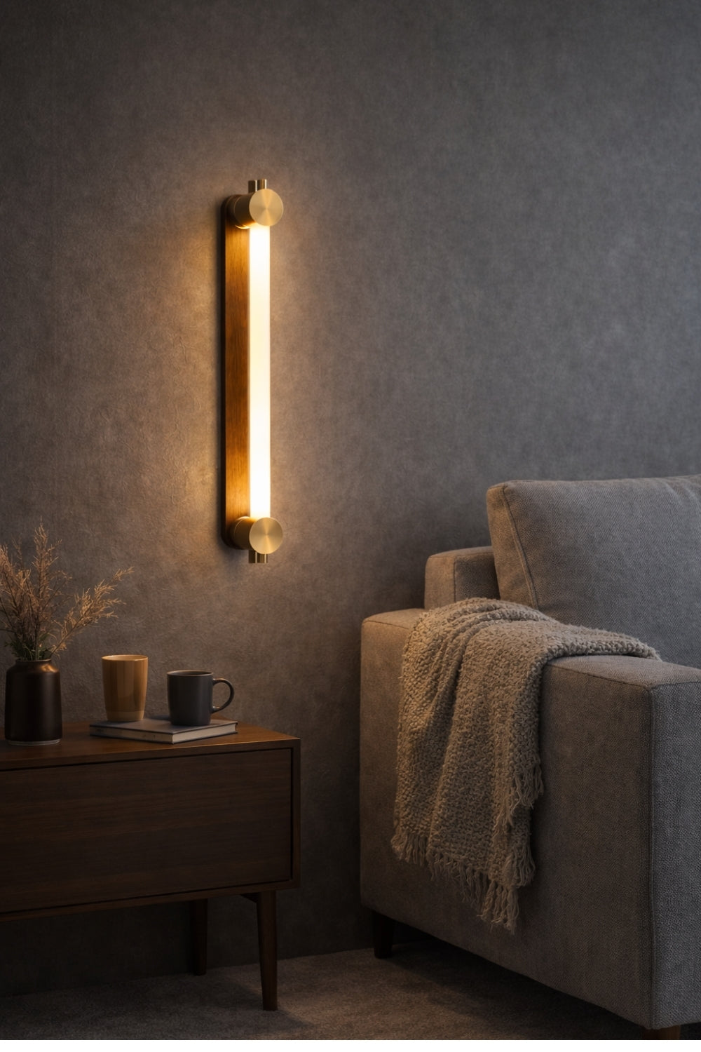 Axis Ahşap Led Aplik 50 Cm - 0