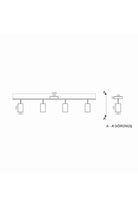 Bann Plafonyer Lamba 100 Cm - 3