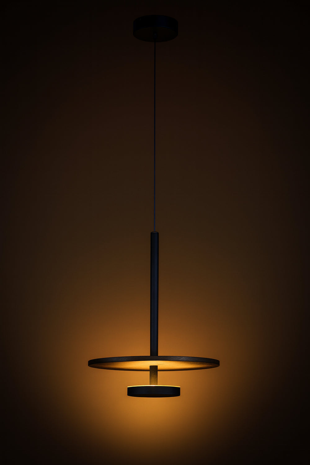 Bed Side Yatak Başı Sarkıt Ahşaplı Led Avize - 1